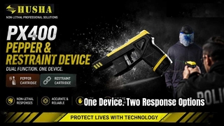 Un dispositivo. Due opzioni di risposta: presentazione del dispositivo Pepper & Restraint HUSHA PX400