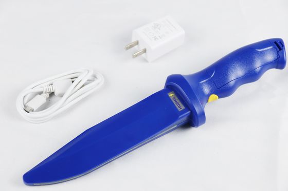 HUSHA Coltello di addestramento elettrico con batteria ricaricabile ad arco ad alta tensione e interruttore di sicurezza per l'addestramento della polizia militare